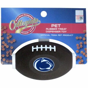 pet treat dispenser football with Penn State Athletic Logo